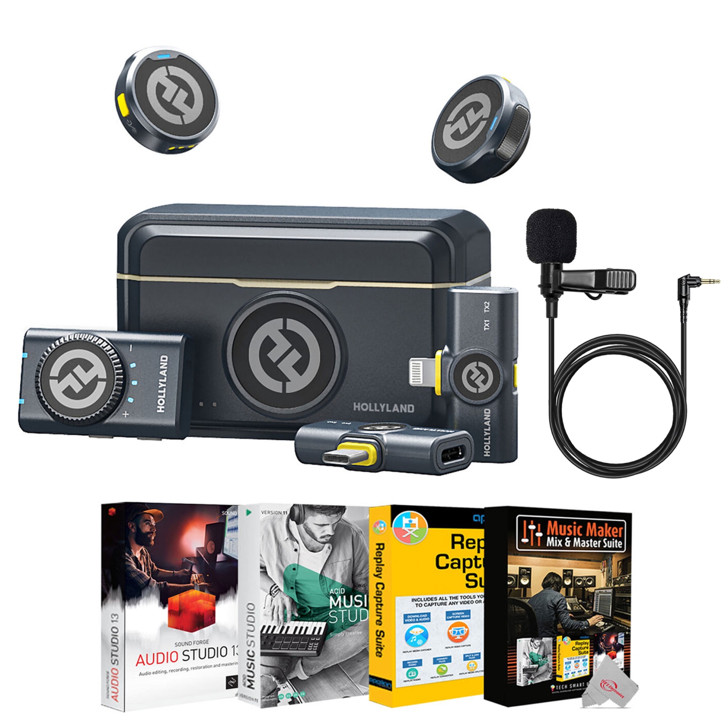 Hollyland LARK M2 COMBO 2-Person Wireless Combo Microphone System