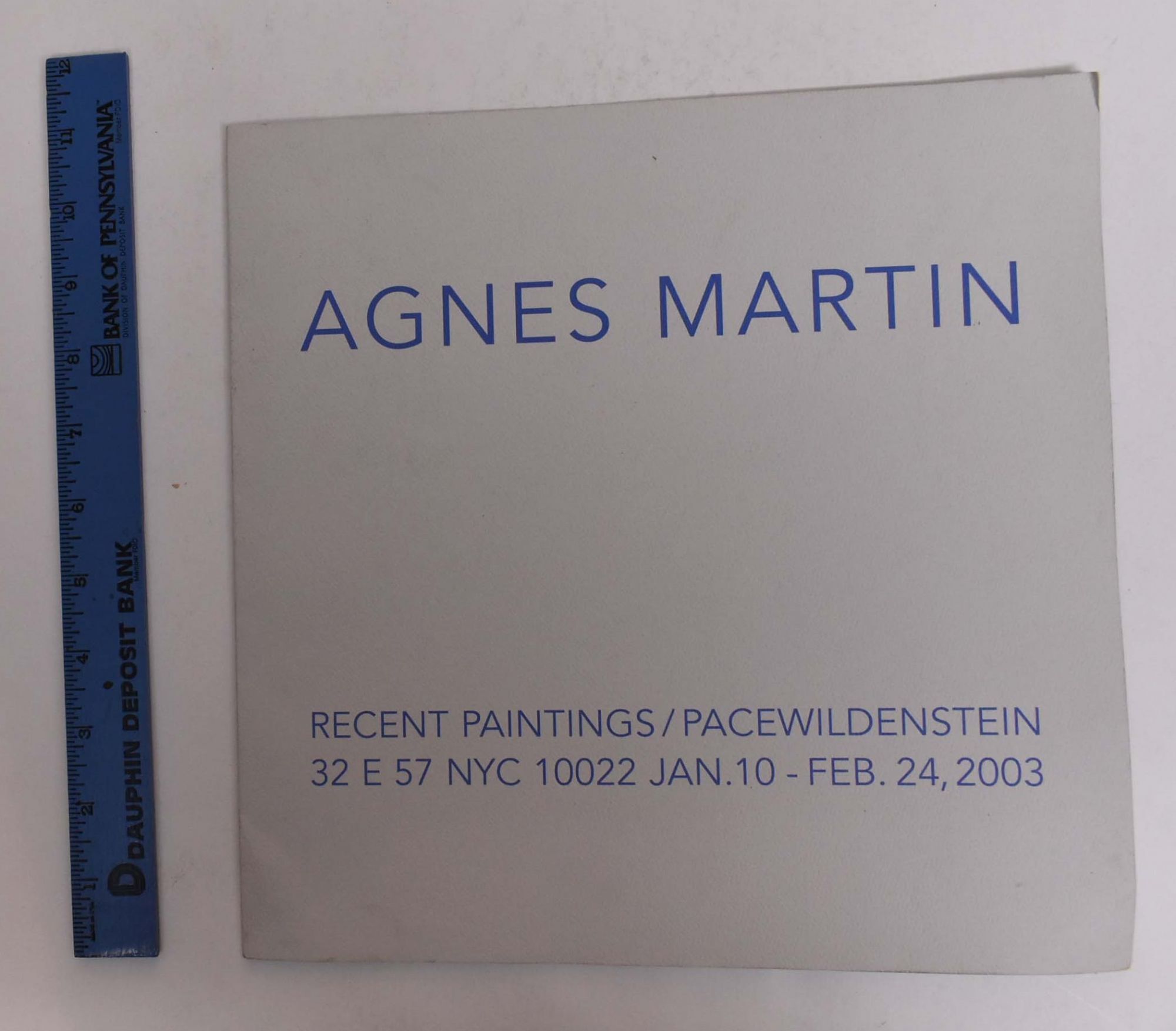 Agnes Martin: Recent Paintings | January 10 to February 24 NY