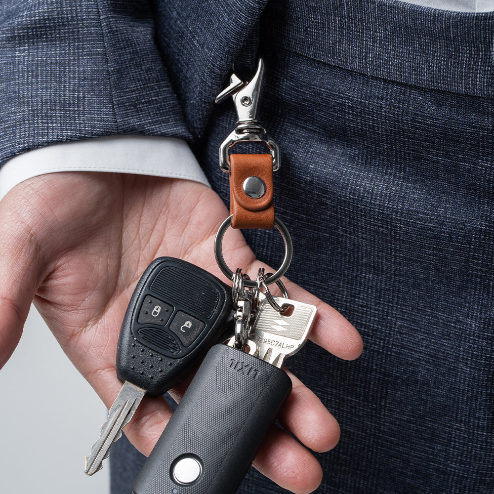 本革 ナスカン スナップフック付き キーホルダー – MURA-ムラ