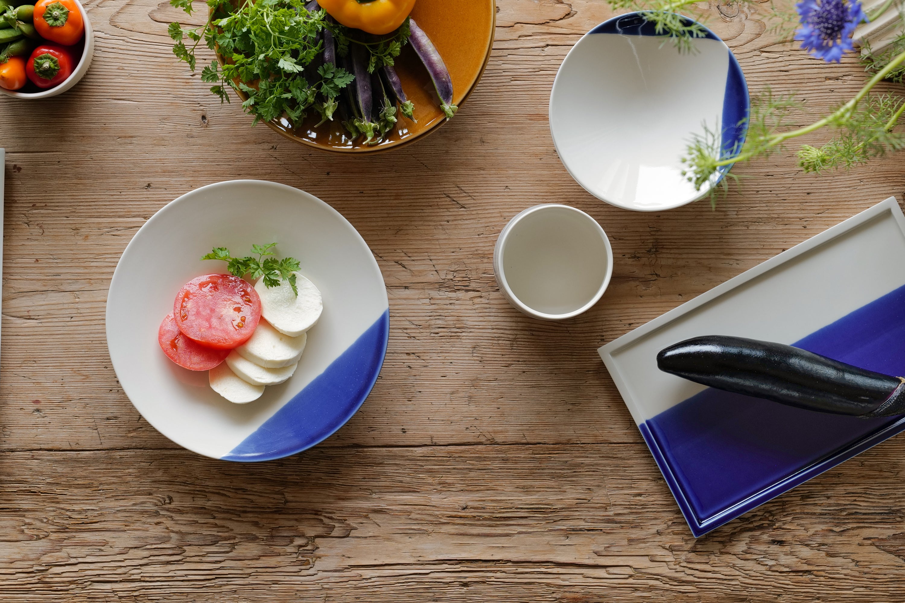 KULHO 深皿L BLUE | 石本藤雄デザインの食器、雑貨の通販ムスタキビ