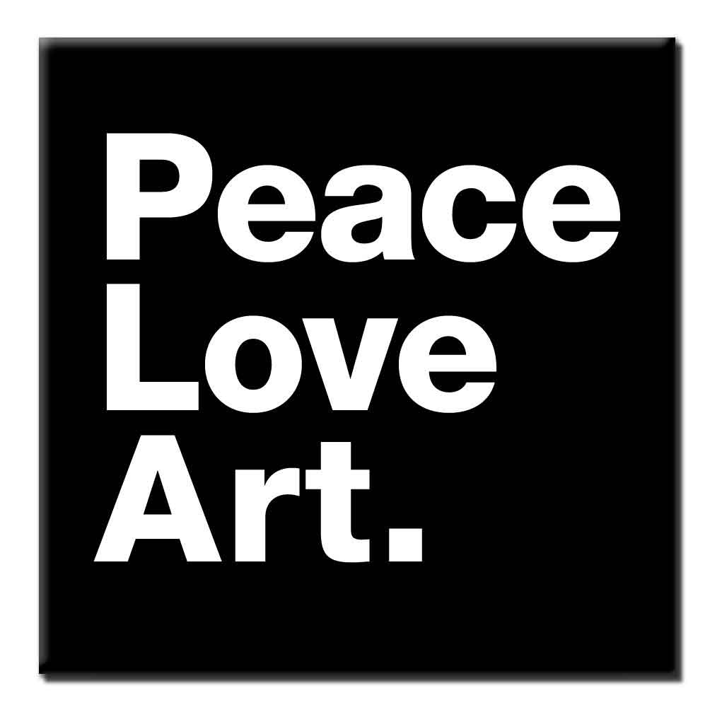 Peace Love Art Magnet – Museum Nerd