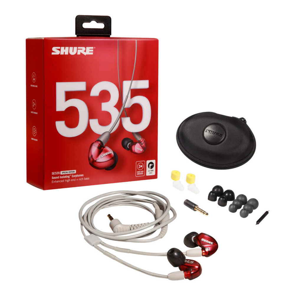 SHURE SE535LTD-A SPECIAL EDITION レッド｜ミュージックランドKEY