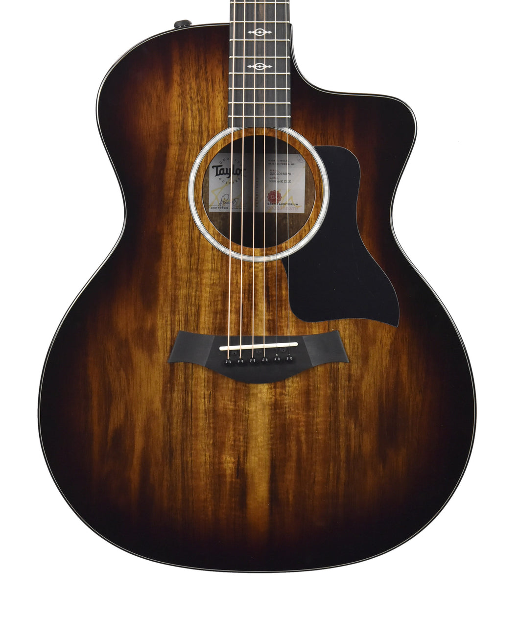 Taylor 224ce-K DLX Hawaiian Koa Acoustic-Electric Guitar in Shaded