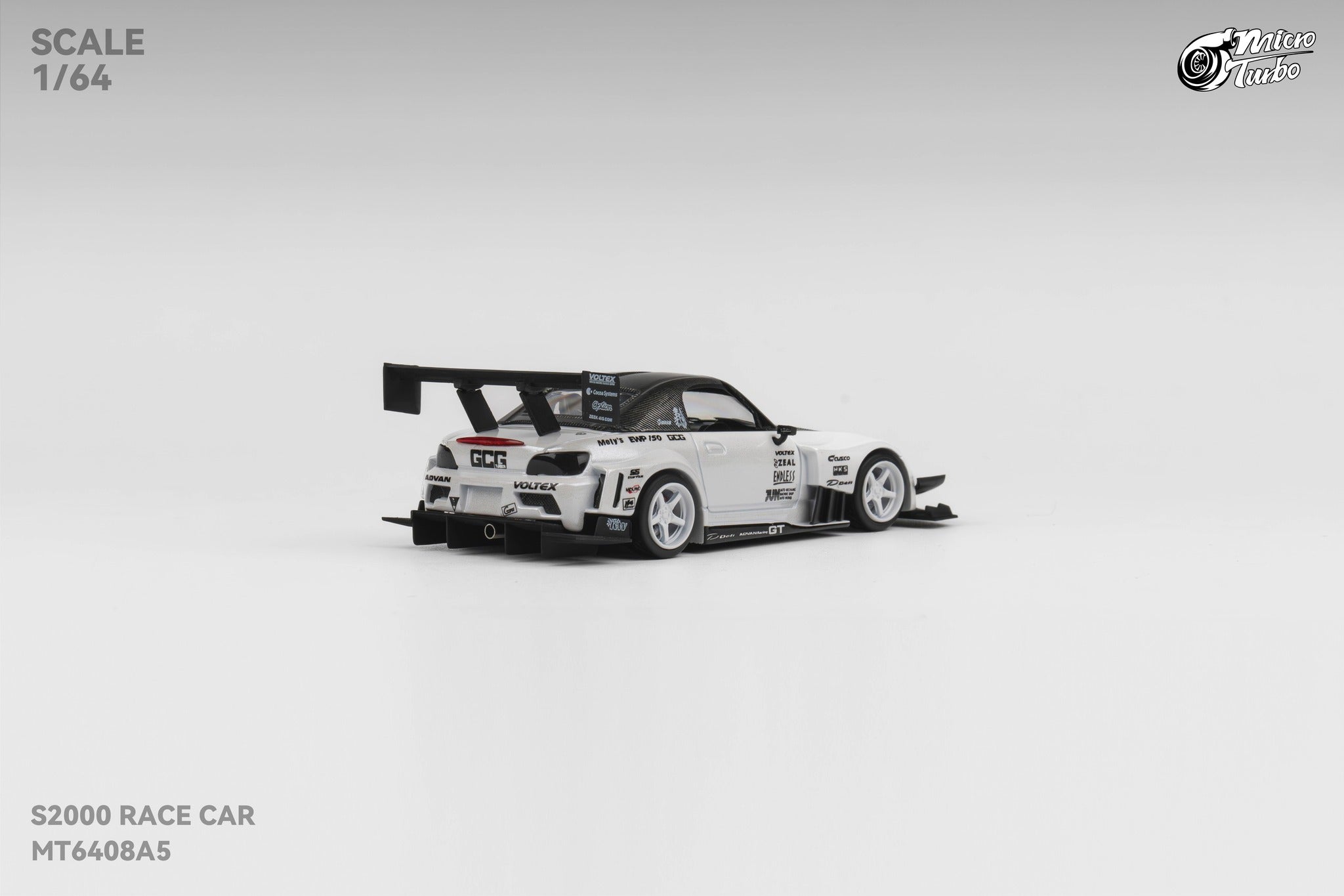 Microturbo 1/64 Custom S2000 - Metallic White