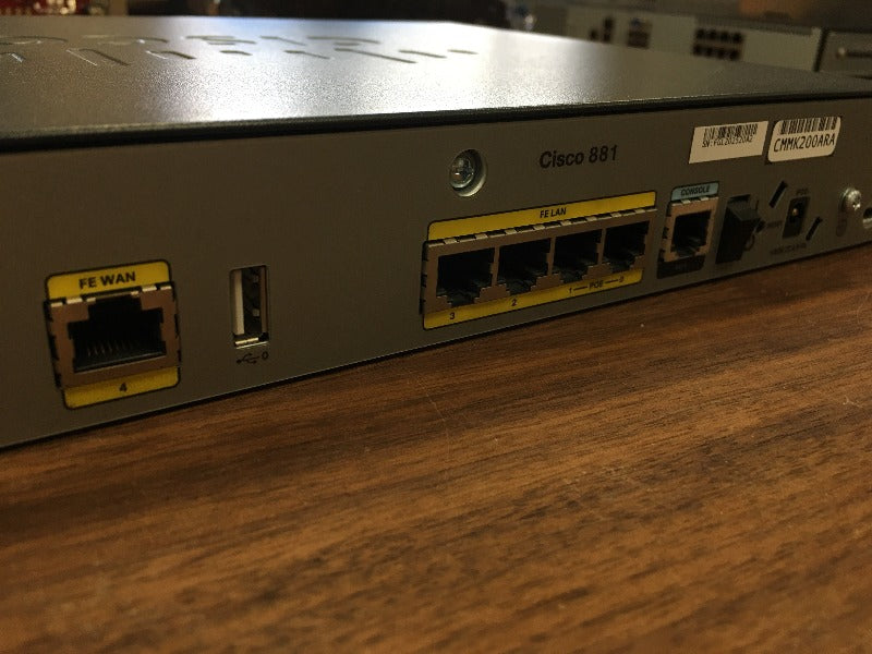 CISCO C881 (no PSU, no accessories) – CherryTree Inc
