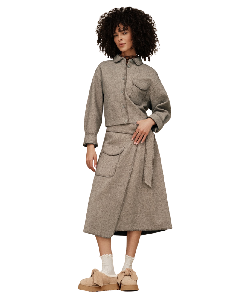 UGG 1172213 Grey Heather Toria Jacket – myselflingerie.com