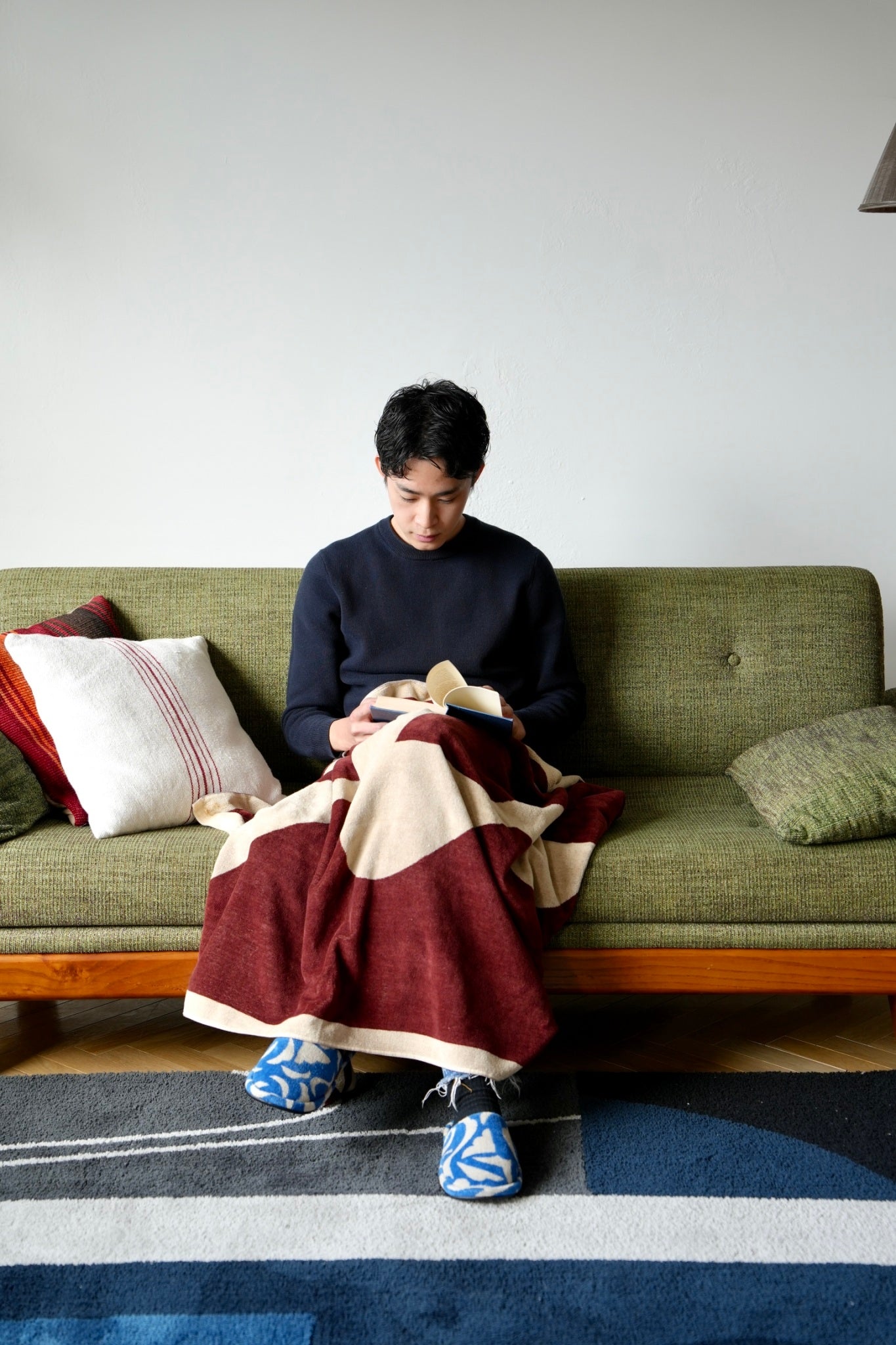 TOWEL BLANKET : I am new wave / wine red – MYTONE