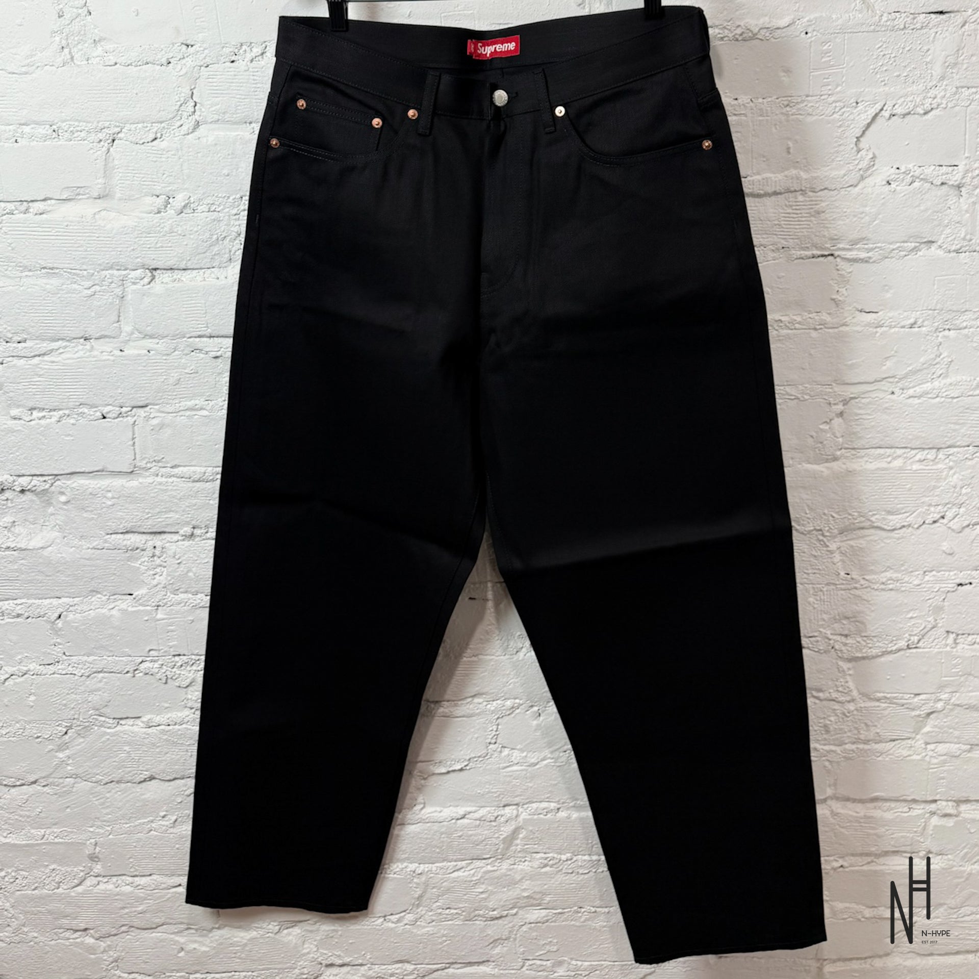 Supreme Rigid Baggy Selvedge Jean Rigid Black – Classic Denim