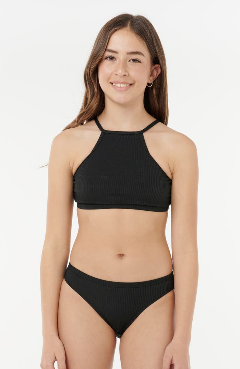 Rip Curl Kids' Premium Rib 2.0 Two-Piece Swimsuit | Nordstrom