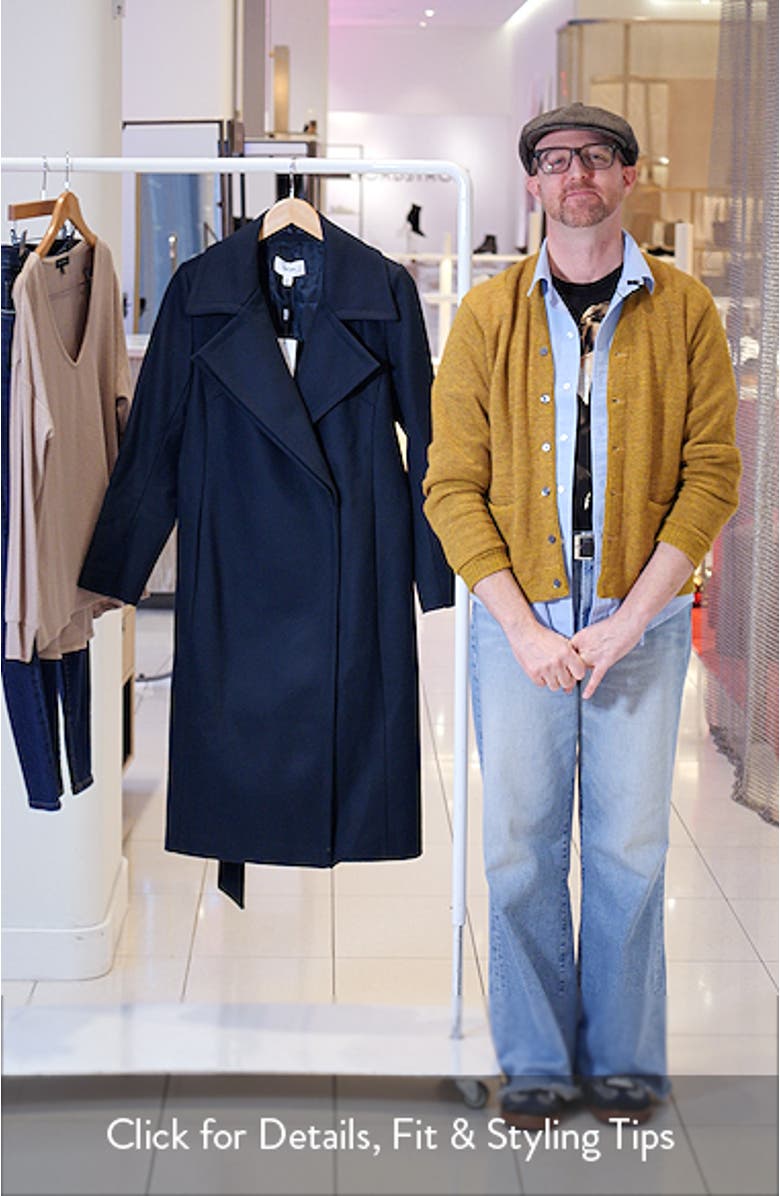 Reiss Odette Wool Blend Wrap Coat | Nordstrom