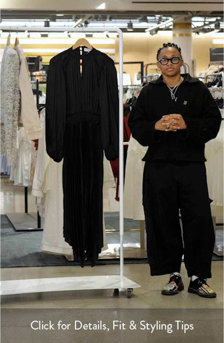 Petal & Pup Eloise Pleated Balloon Sleeve Midi Dress | Nordstrom