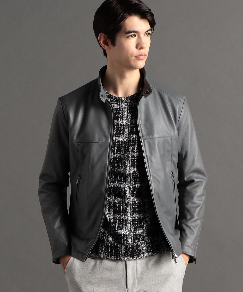 ex/tra】シープレザー ライダースブルゾン｜ライダース｜ニコル公式