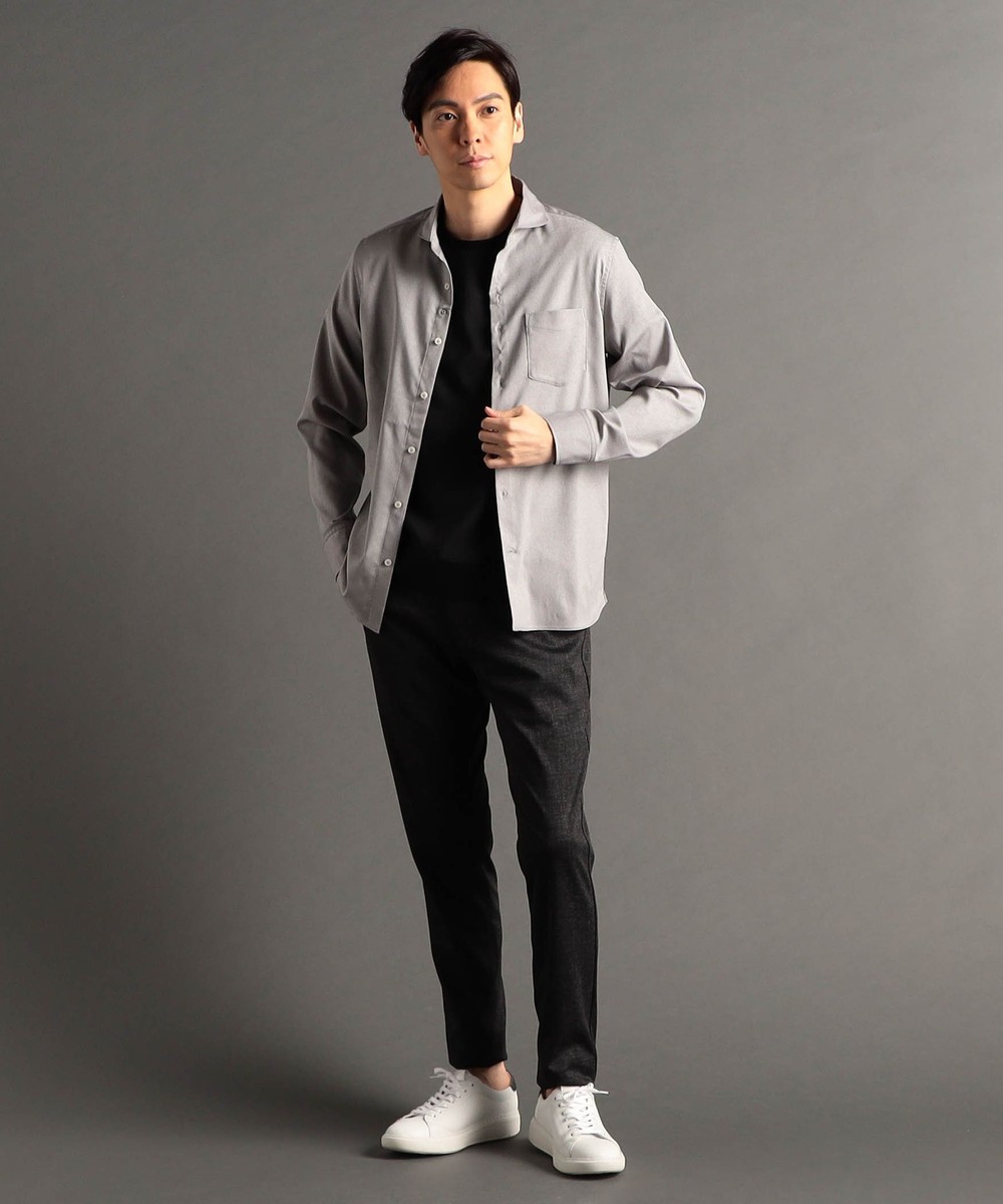 ストレッチツイル カッタウェイカラーシャツ｜長袖｜ニコル公式通販