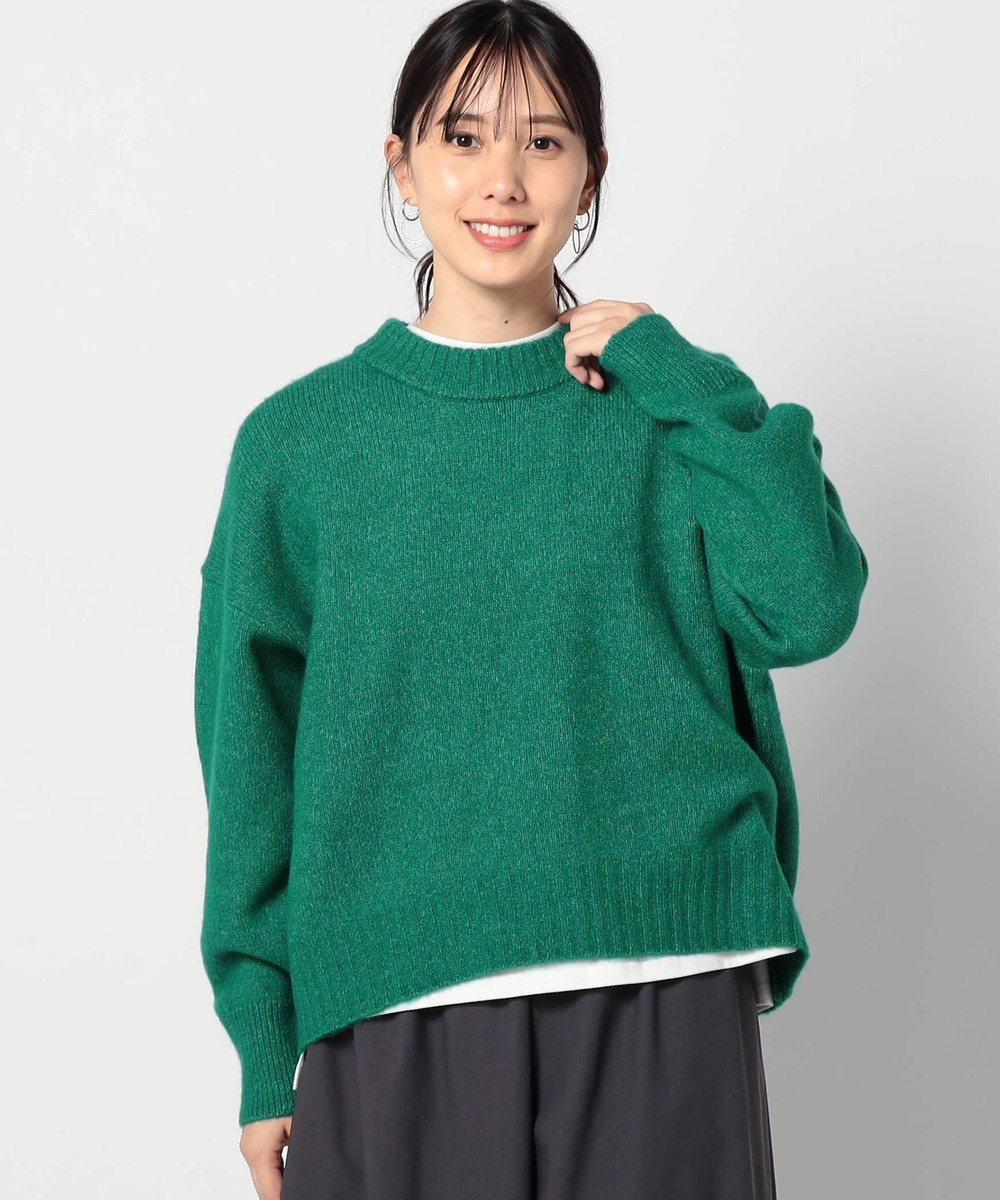 ショートクルーネックニット｜長袖｜ニコル公式通販サイト｜NICOLE