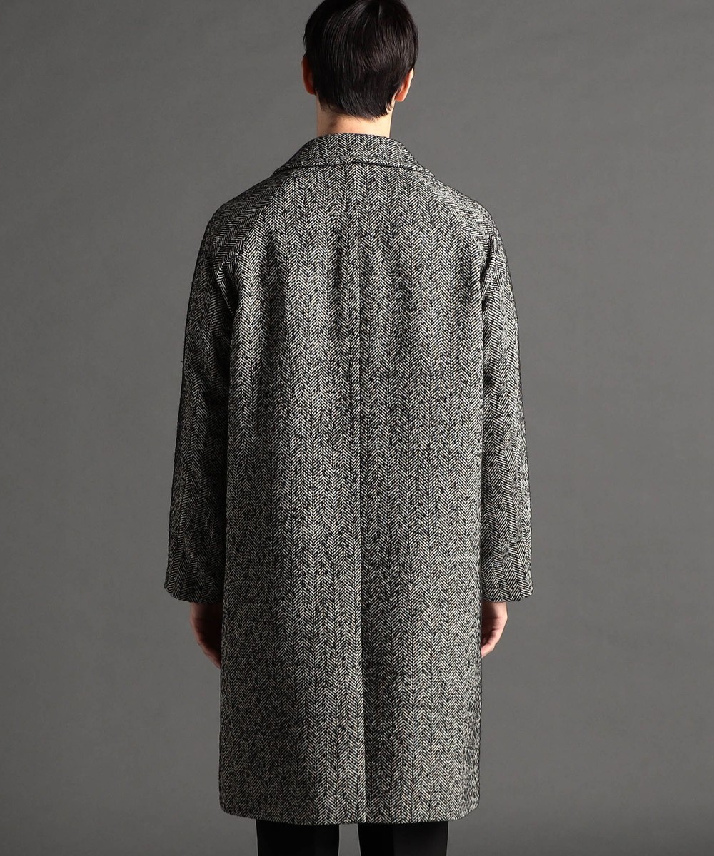ウーリーヘリンボンツイード チェスターコート｜チェスターコート