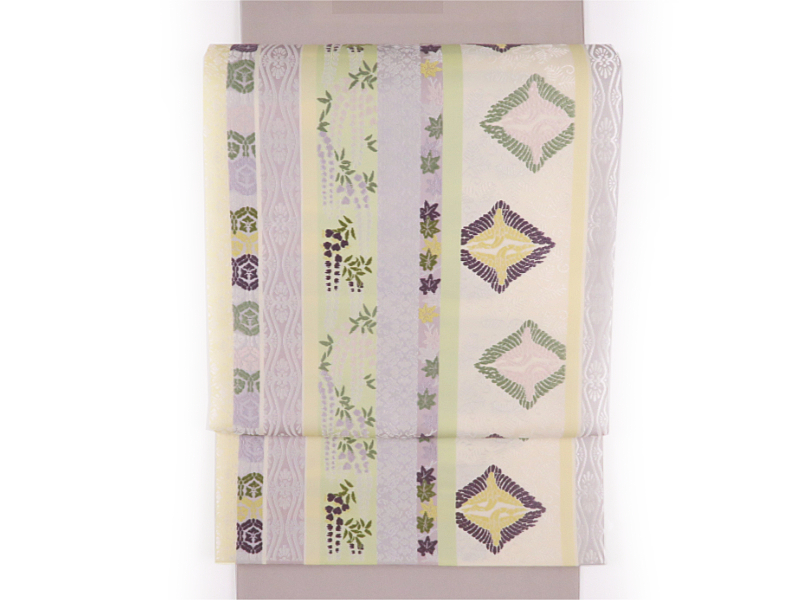 平安王朝 襲色目(かさねいろめ) 唐織袋帯 | たまるや七草着物店