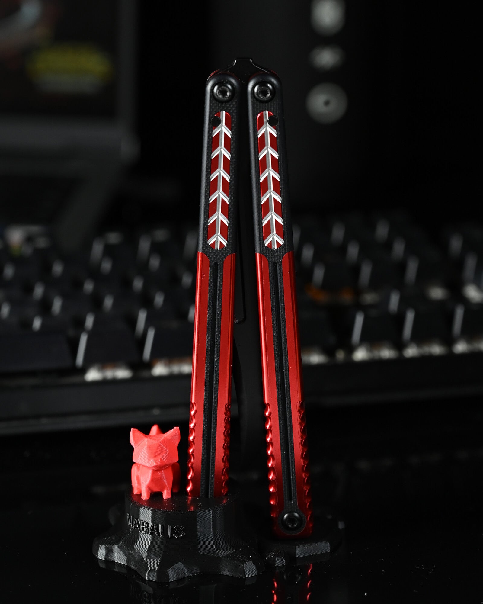 Nabalis Vulp Pro Balisong バタフライ ナイフ トレーナー G10 &amp