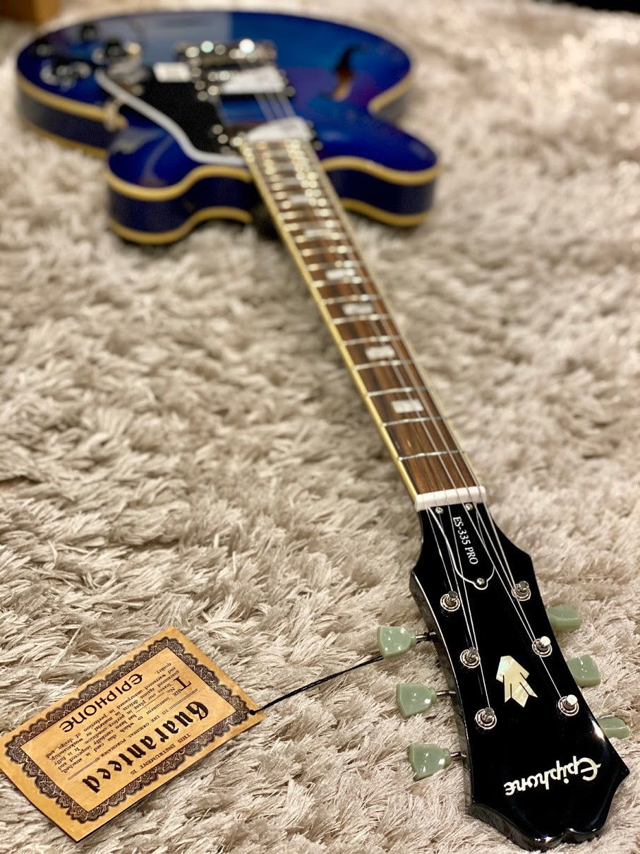 Epiphone ES 335 Pro Limited Edition Blue Burst – nafiriguitar.com