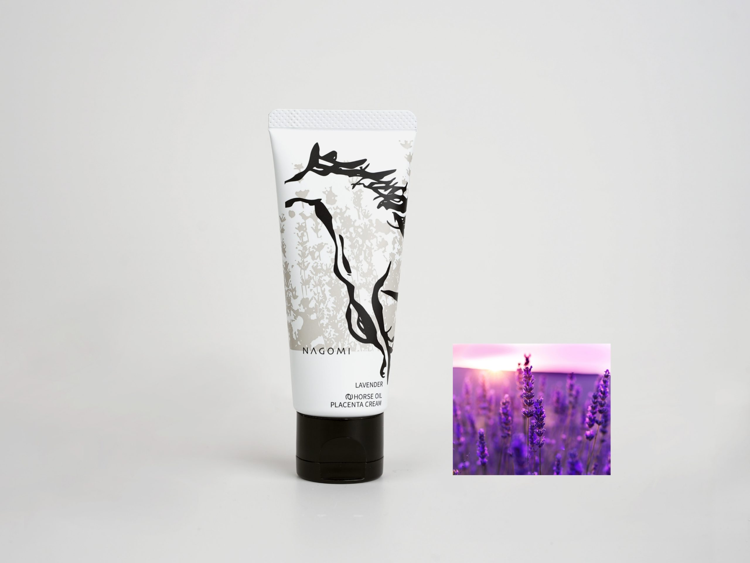 馬プラセンタ 馬油クリーム ＜ラベンダー＞ | ＆NAGOMI ONLINE SHOP