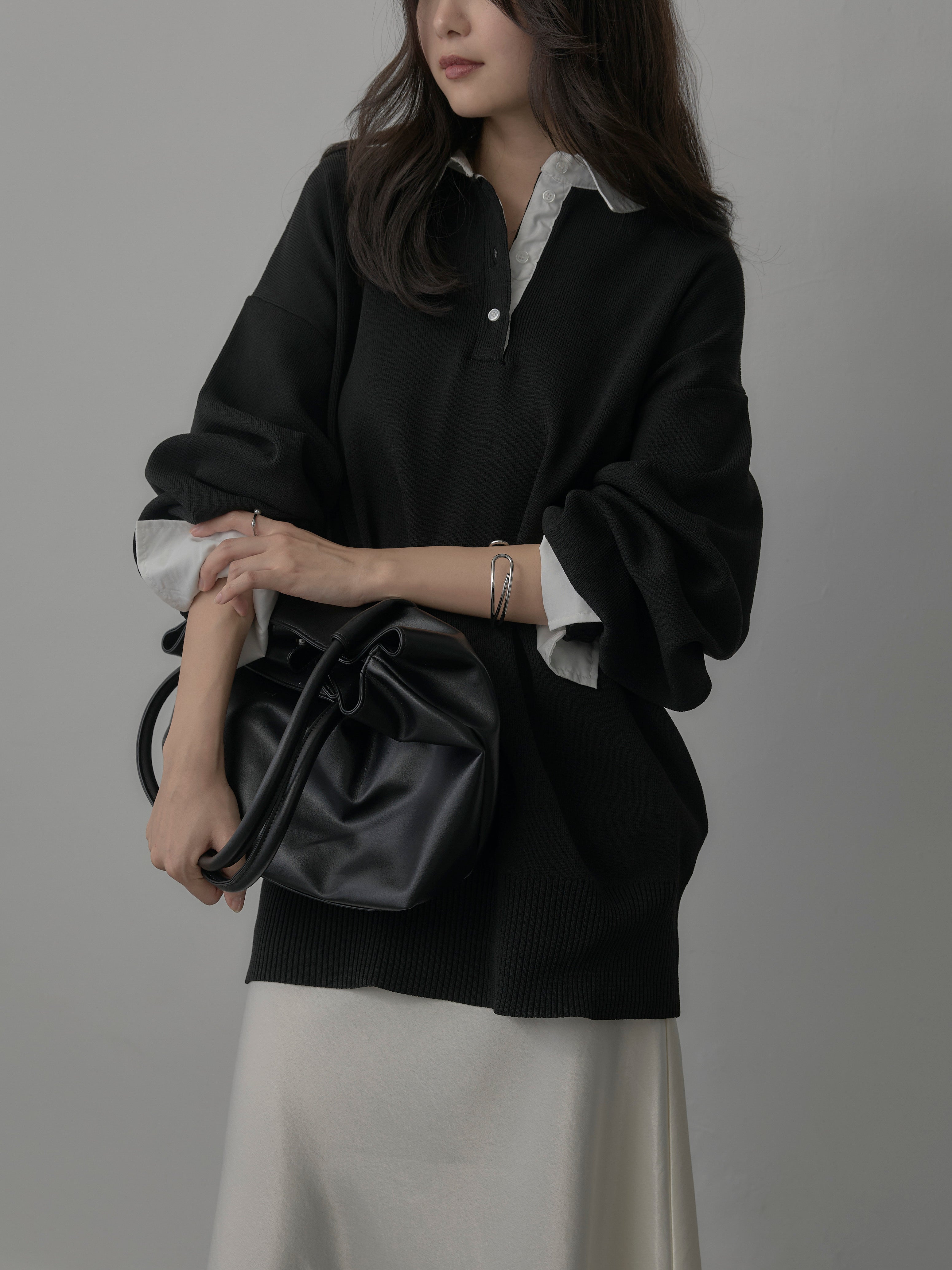 SET】襟付きポロトップス+ナローAラインサテンスカート(2set) – nairo