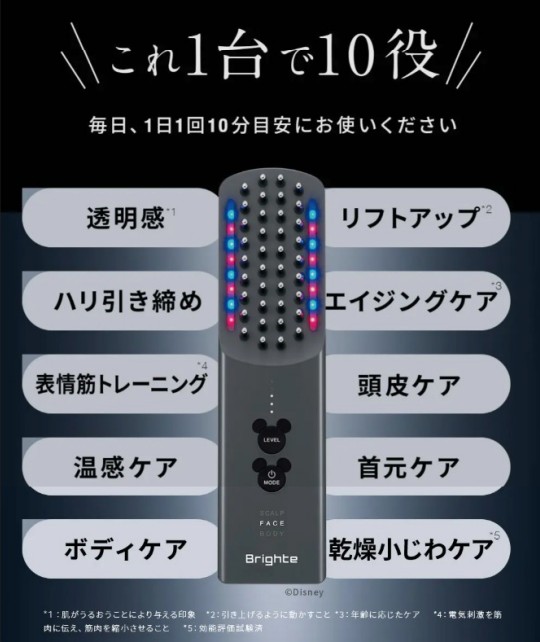 ELEKI BRUSH+ ミッキーデザイン美顔器の口コミ解析！リフトアップ
