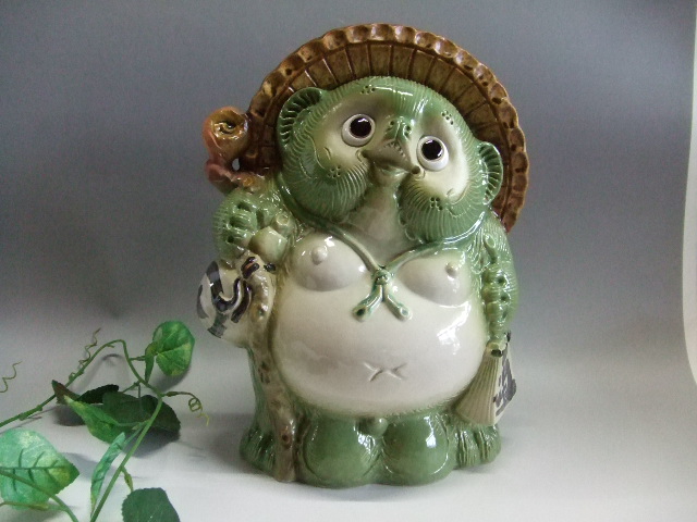 ta-126 8色から選べる風水狸（みどり11号）｜信楽たぬき専門店/ネット