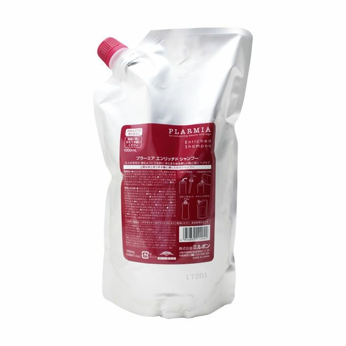 ミルボン プラーミア エンリッチド シャンプー 1000mL (詰替)｜美容室
