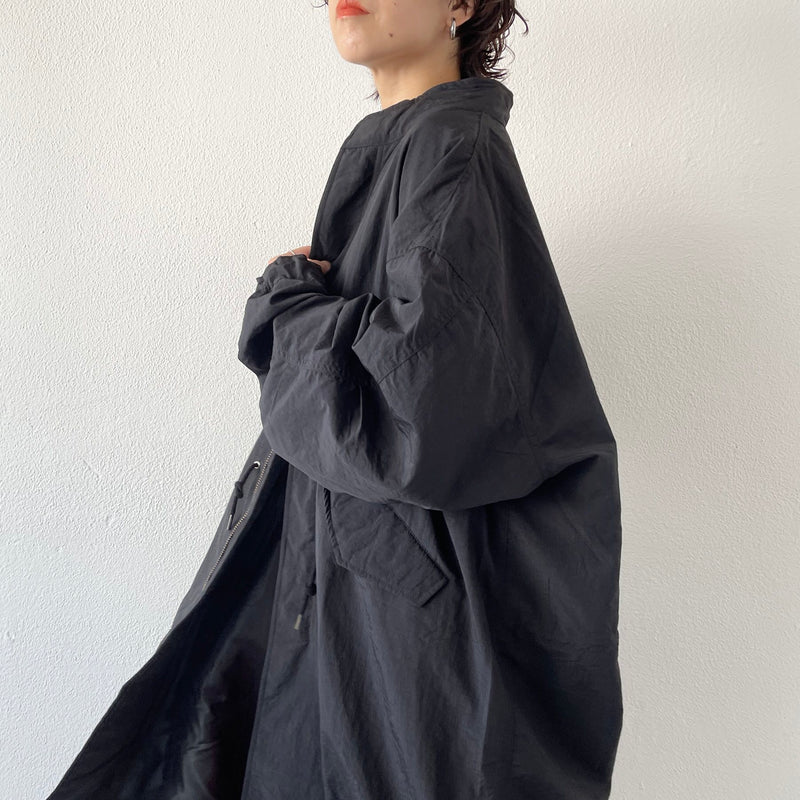 loose silhouette military mods coat / black（ルーズシルエット