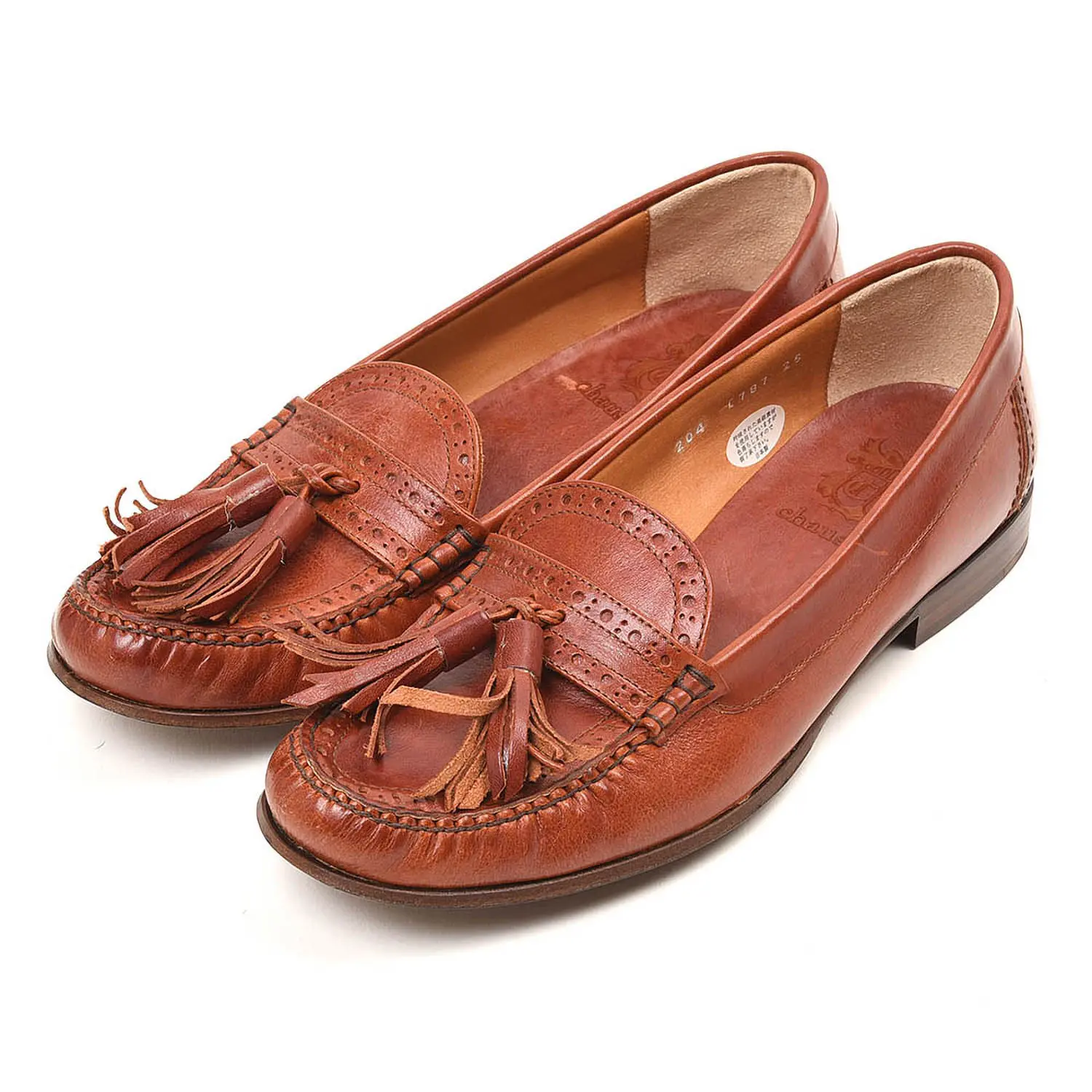 デッドストック】 ショセ C787 タッセルローファー ブラウン