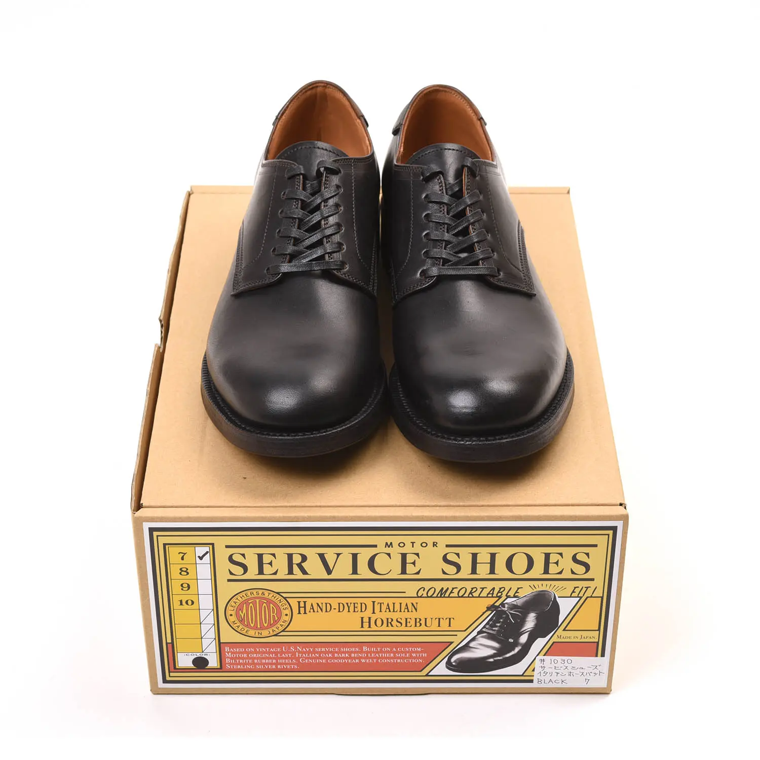MOTOR 1030 イタリアンホースバット サービスシューズ (ブラック)