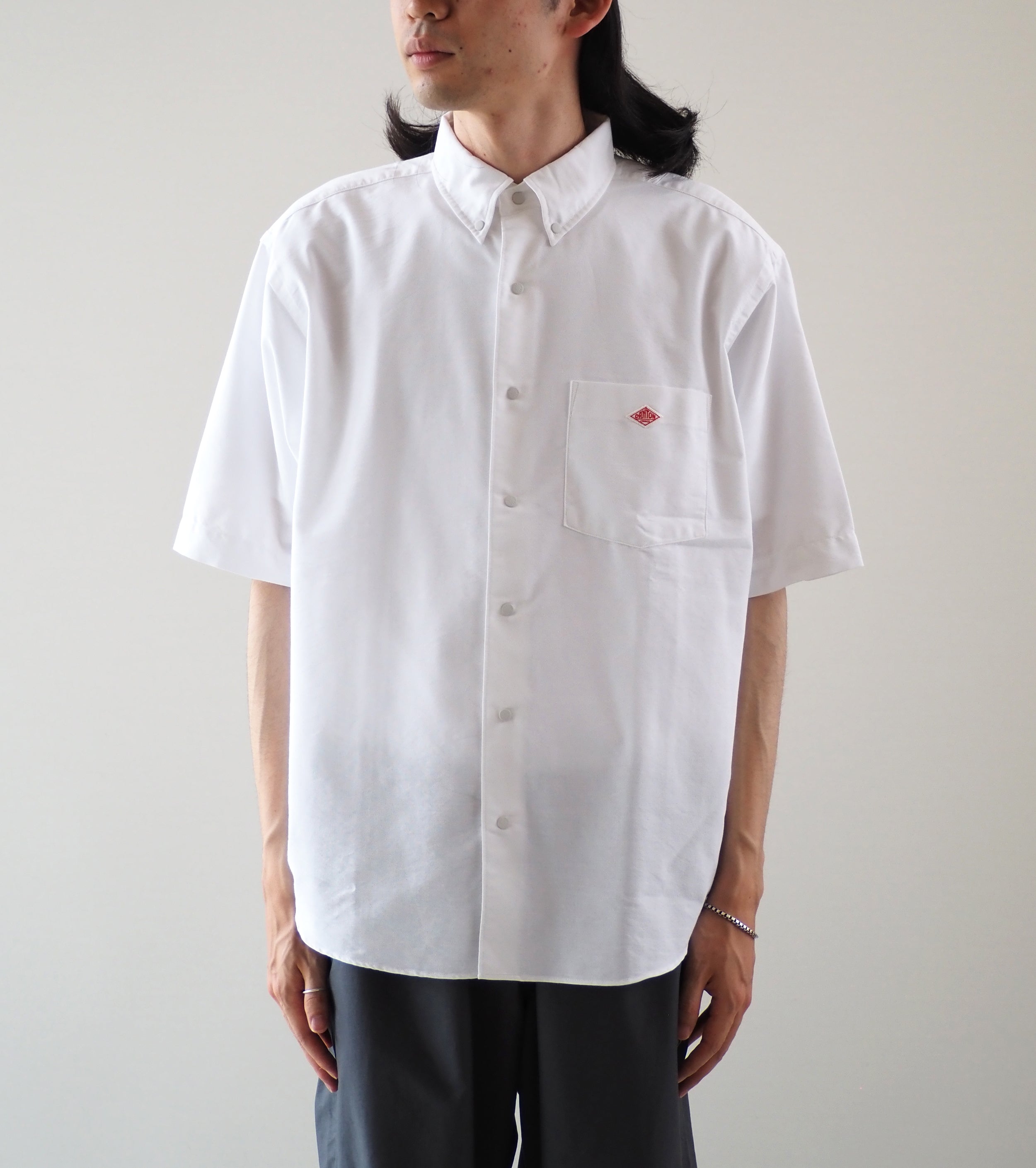 DANTON クールマックス オックスフォード ショートスリーブ ボタン