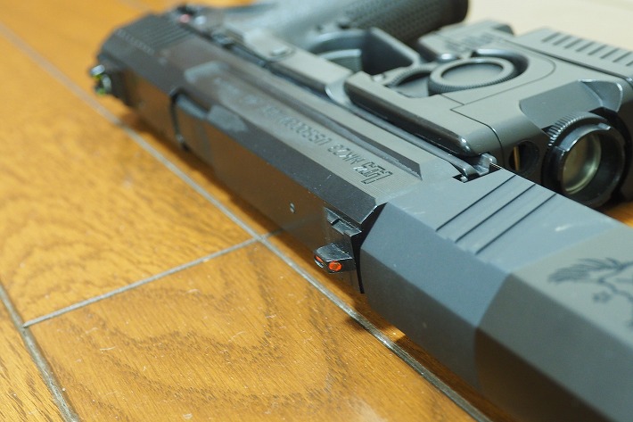 東京マルイ MK23】フロントサイトの集光サイトを変更しました | なぜ