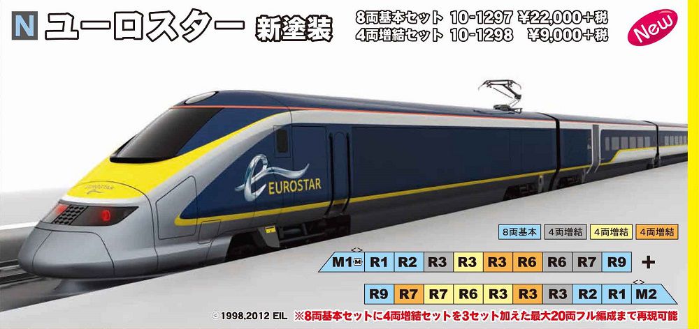 KATO ユーロスター新塗色各セットなど 発売日延期 | NGaugeJP - 横濱