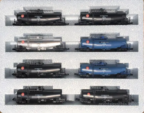 銀タキ 入り タキ43000 日本石油輸送（黒・青・シルバー）8両セットが