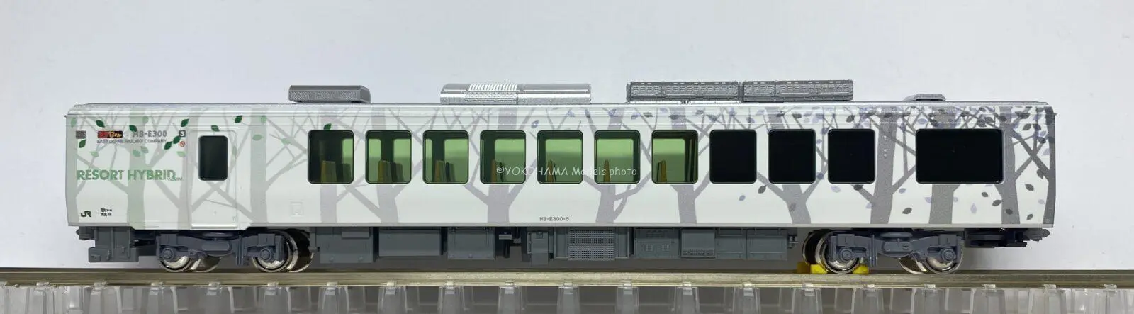 HB-E300系「リゾートしらかみ」橅編成（リニューアル版）の入線です