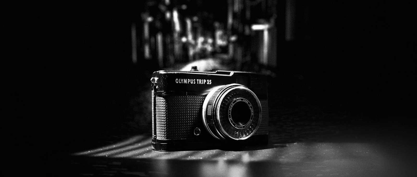 In the Dark - Olympus Trip 35 Black Edition