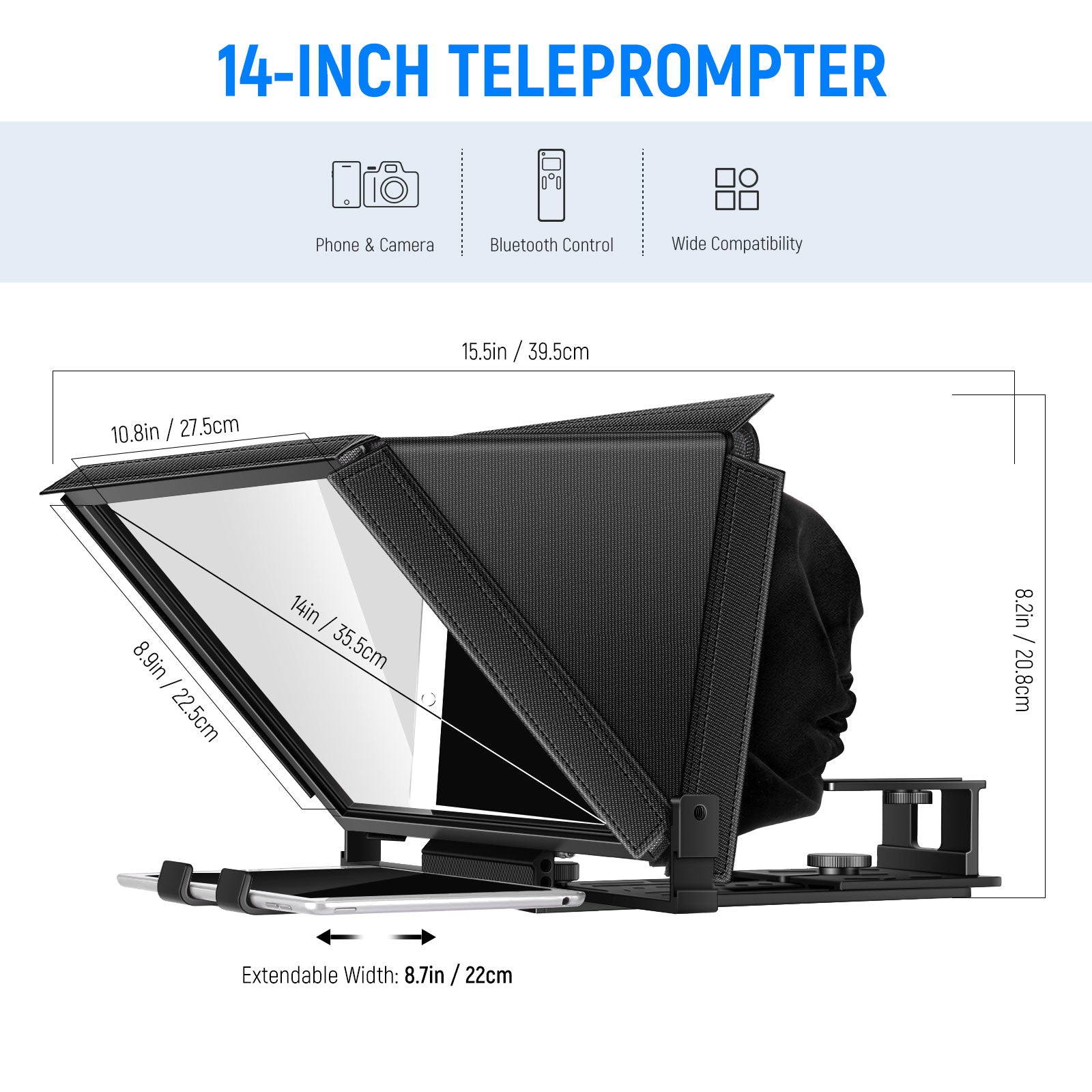 NEEWER X12 Remote Teleprompter | iPad Teleprompter