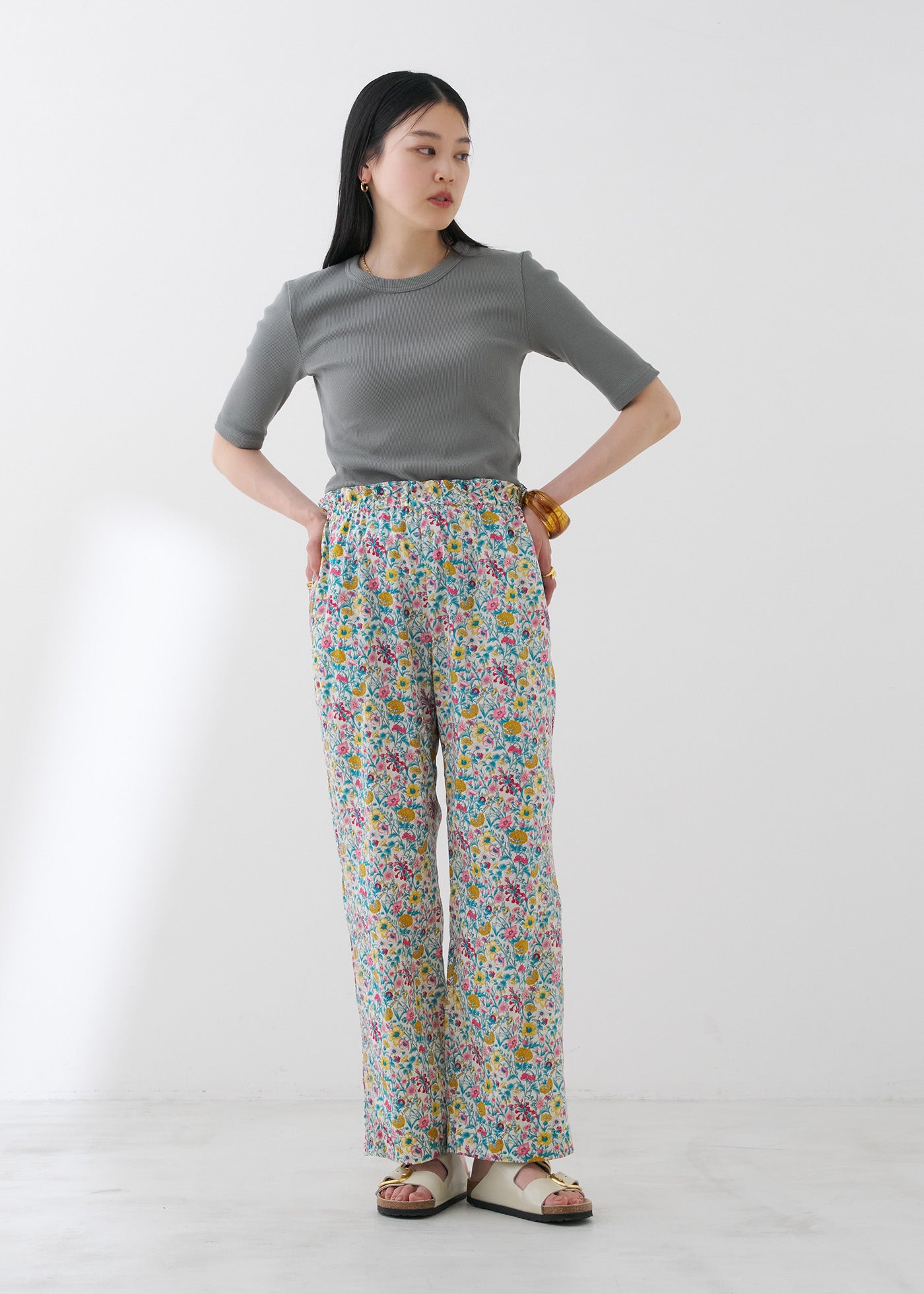 Liberty Print Side Embroidery Pants | Pasand by ne Quittez pas