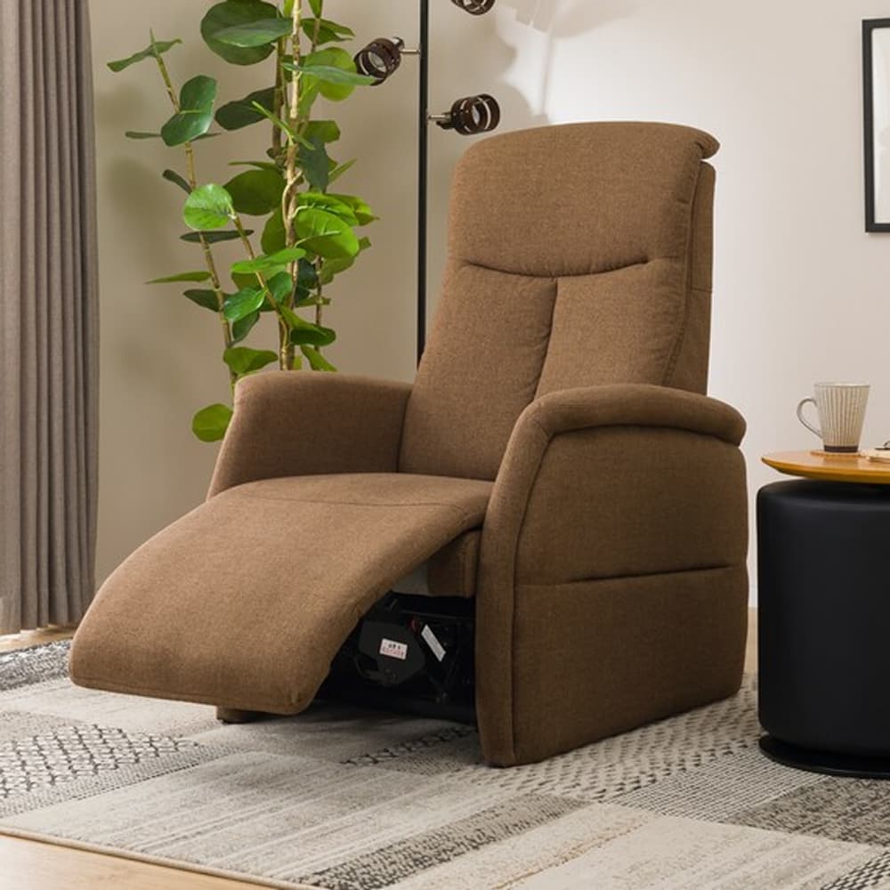 電動リクライニングソファ　コンフェ ニトリ　リクライニングチェア　ブラック ニトリ（NITORI） ソファー ソファ 電動リクライニングチェア 1人掛け