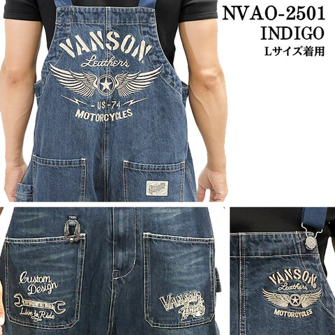 VANSON OVERALL バンソン オーバーオール nvao-2501