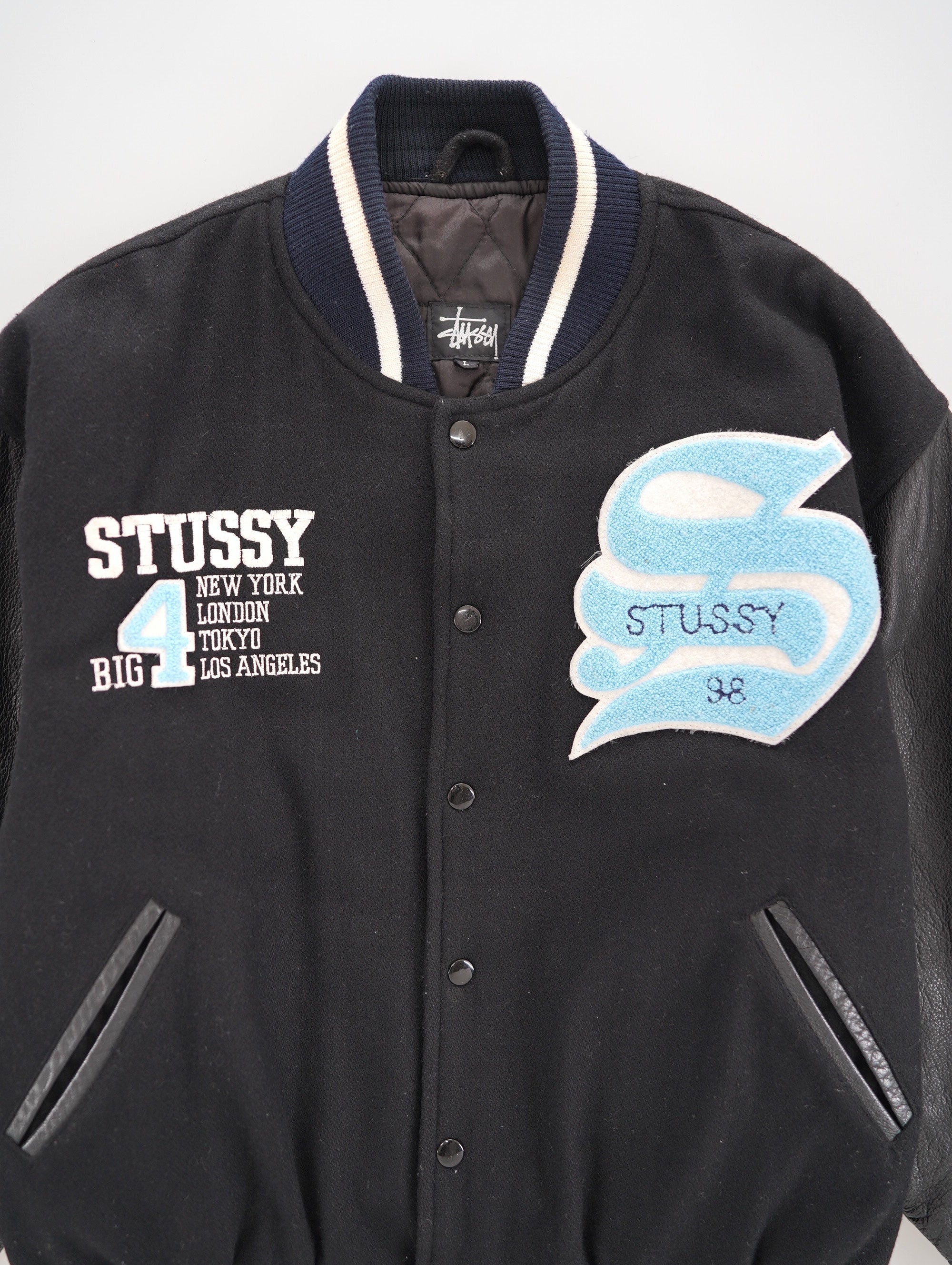 90s stussy BIG4 stadium jacket – NEVERKNOWS