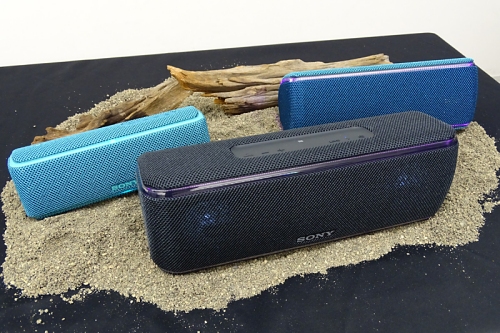 ソニーの「EXTRA BASS」ワイヤレススピーカーは、たたくと音が鳴る