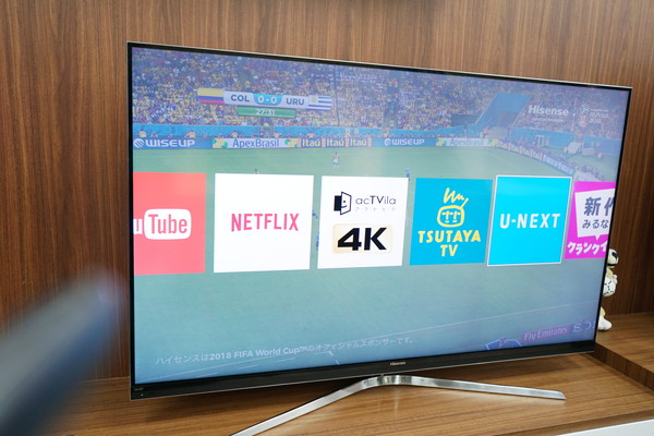 ハイセンス、メタリックでカッチョイイ65V型の4Kスマートテレビ