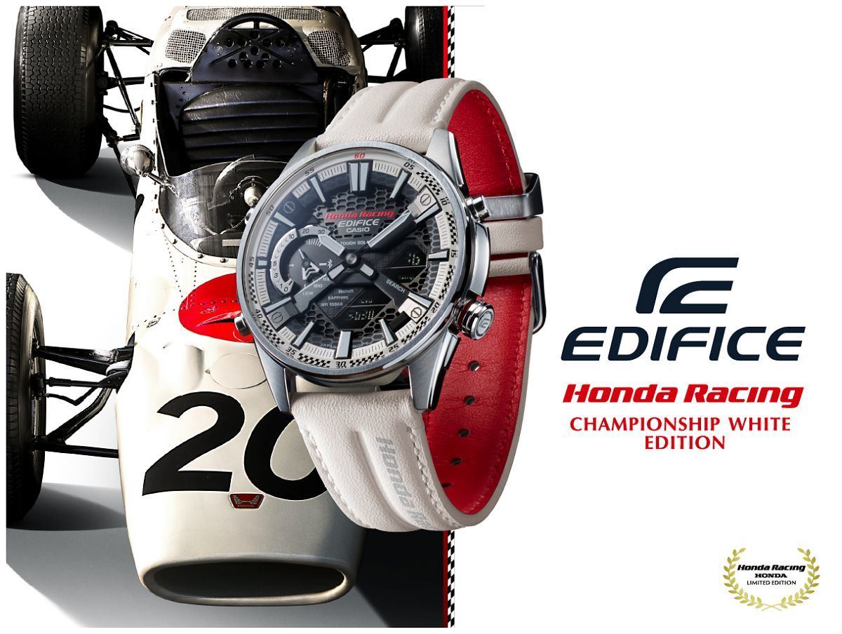 カシオ「EDIFICE」×Honda Racing、F1参戦の歴史と功績を称えるコラボ