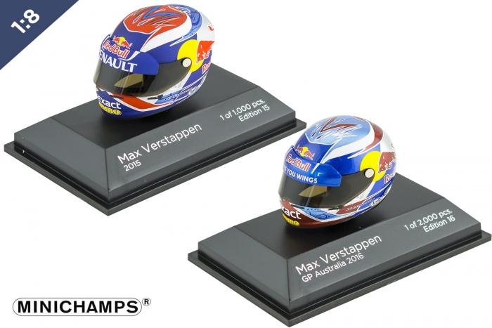 Belgian GP contest: win 1:8 Max Verstappen helmet scale models