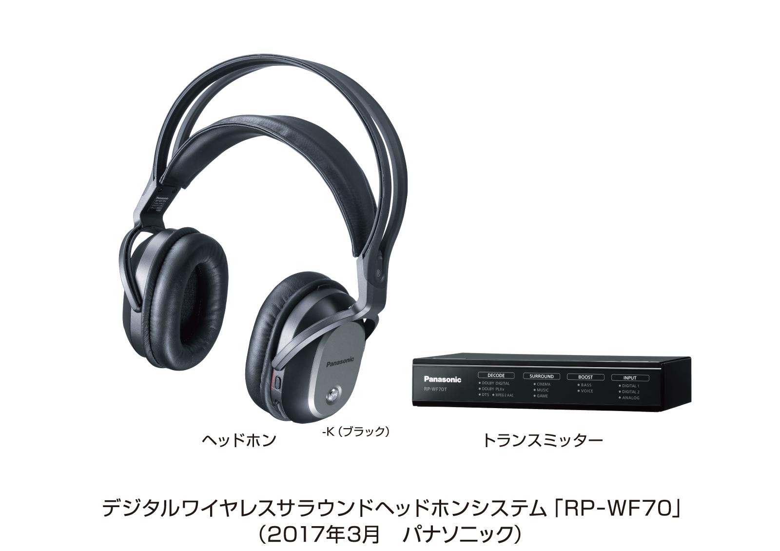 デジタルワイヤレスサラウンドヘッドホンシステム RP-WF70を発売