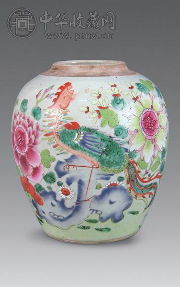 中国古美術/粉彩牡丹紋大盤/(底款:大清乾隆年製) 中国古美術/粉彩牡丹