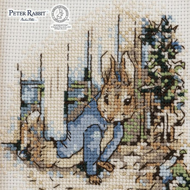 ピーターラビット(TM)の図案を刺しゅうで仕上げる！クロスステッチ