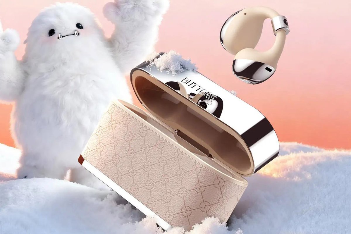 BUTTONS、AI搭載のながら聴きイヤホン「BUTTONS CLIP」に新色 “Cream