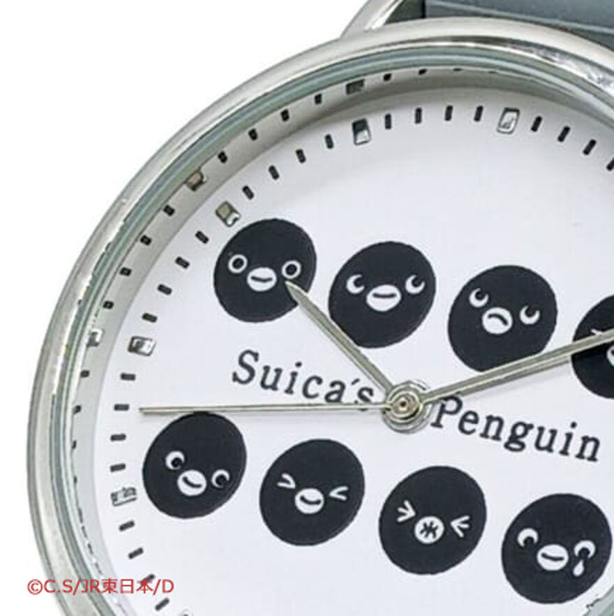 全2パターン展開【“JR東日本Suica”ペンギンモデル新作】文字盤に